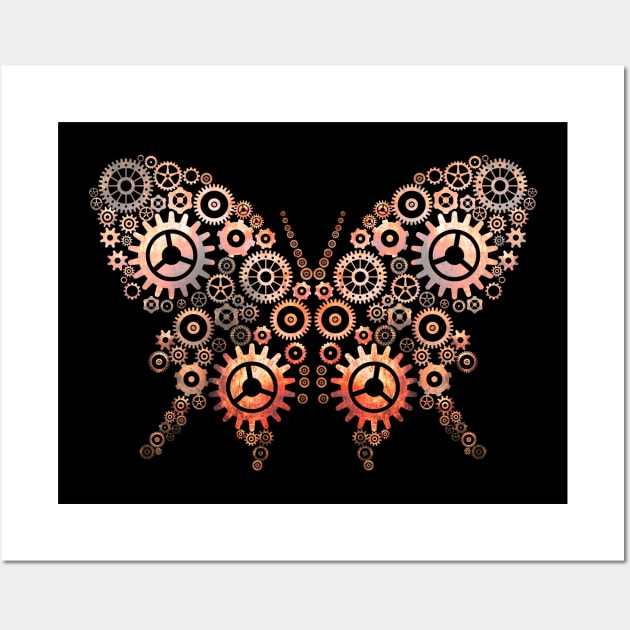 Steampunk butterfly Wall Art by AndiBlair